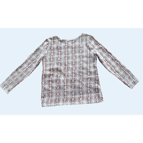 SUNDANCE Neva Tapestry Beaded French Terry Pullover Top Sz Small - Picture 7 of 8